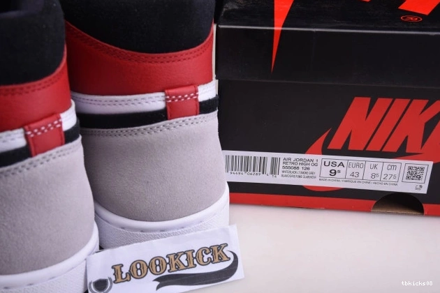 Rep TBkick Jordan Light High OG Air 1 Smoke 555088-126 Grey 0704